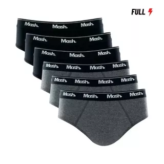 Kit 6 Cuecas Masculinas Slip Mash Algodão Original Confortável Básica