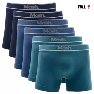 Kit 6 Cuecas Adulto Boxer Microfibra Sem Cosutra Original Mash