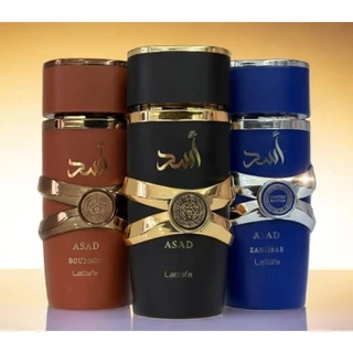 Perfume Masculino Arabe Asad - Bourbon - Zanzibar - Elixir - Originais Importados