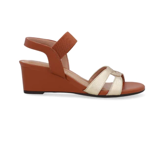 Sandália Nº35 Couro Marrom Usaflex Feminina em Oferta na Shopee