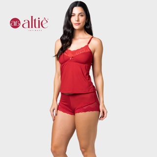 BABY DOLL SEXY SUEDE AVELUDADO COM RENDA SEM BOJO PIJAMA FEMININO em Oferta na Shopee
