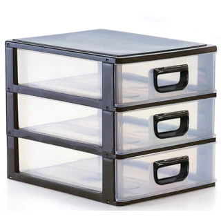 Organizador De Mesa 3 Gavetas Porta Tudo Micro - Monte Libano