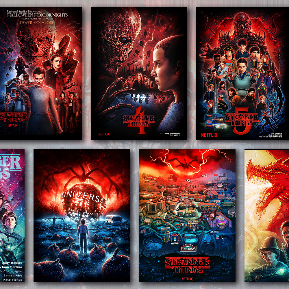 STRANGER THINGS: PLACAS DECORATIVAS (QUADRO) - 20x28cm