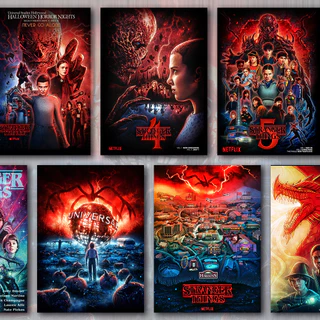 STRANGER THINGS: PLACAS DECORATIVAS (QUADRO) - 20x28cm