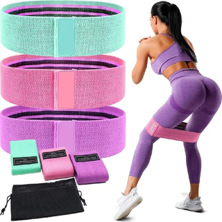 kit 3 Faixas Elástica de Resistência para yoga Pilates Treino Academia- Entrega Rapido