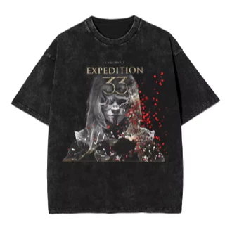 Camiseta Clair Obscur Unissex – Estilo Alternativo Arte Sombria Algodão Premium