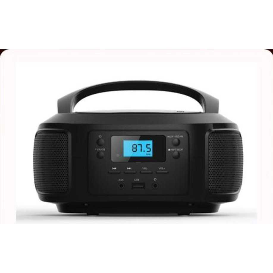 Cd Player Bluethooth Radio Boombox Portatil Usb Fm Digital