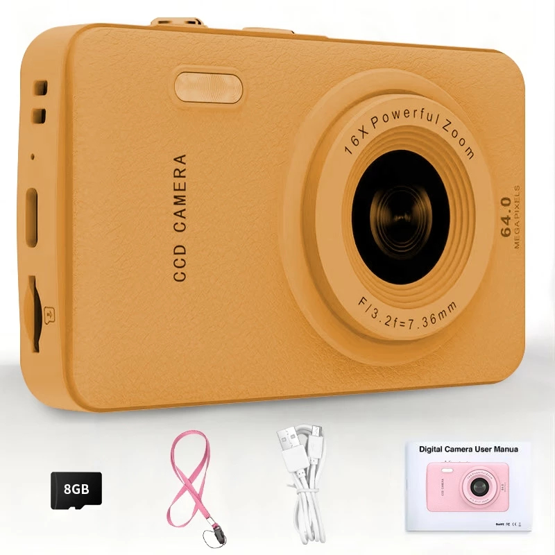 Câmera digital HD 1080P Câmera digital recarregável de 2,4