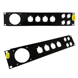 Régua Painel Para 1 Steck + 4 Speakon + 4 Xlr Rack Reforçada