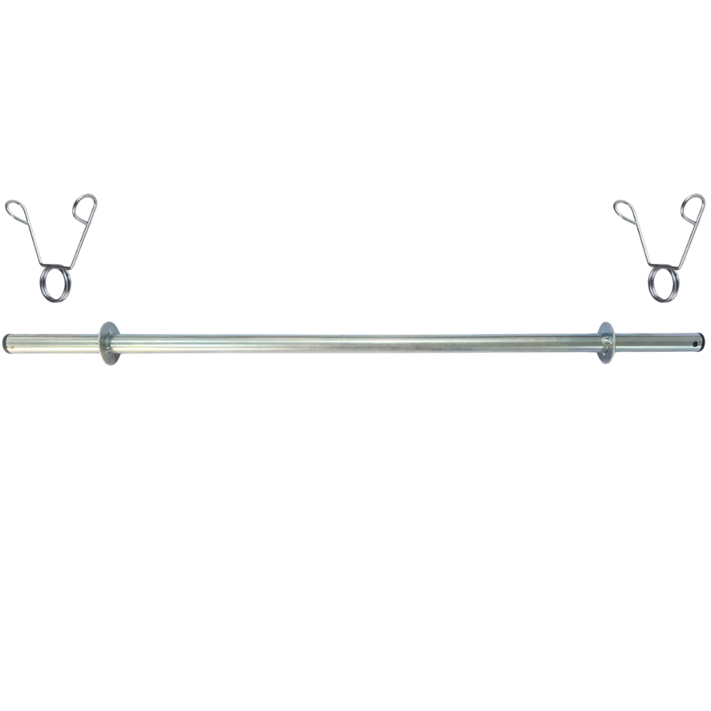 Barra Para Supino e Agachamento 120 cm Tubulares Com Presilhas