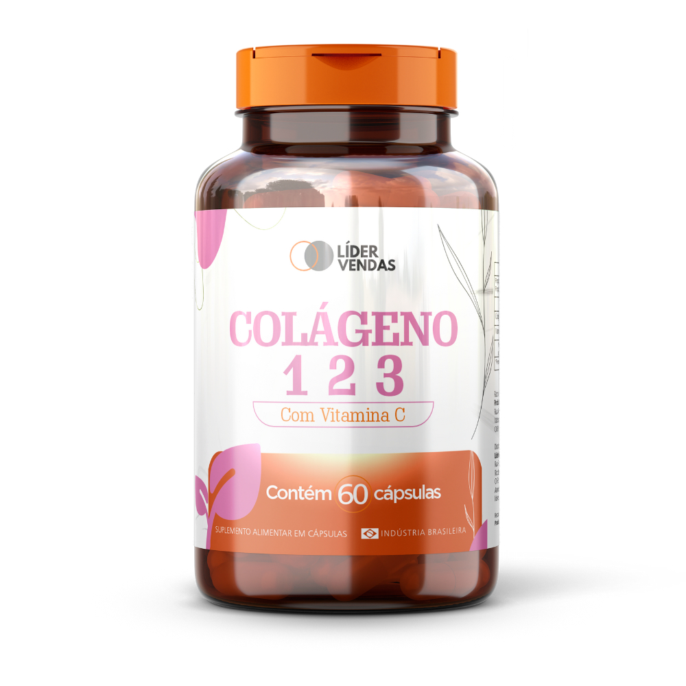 Colágeno Tipo 1, 2 e 3 500mg - 60 Cápsulas | Blend Completo para Pele e ...