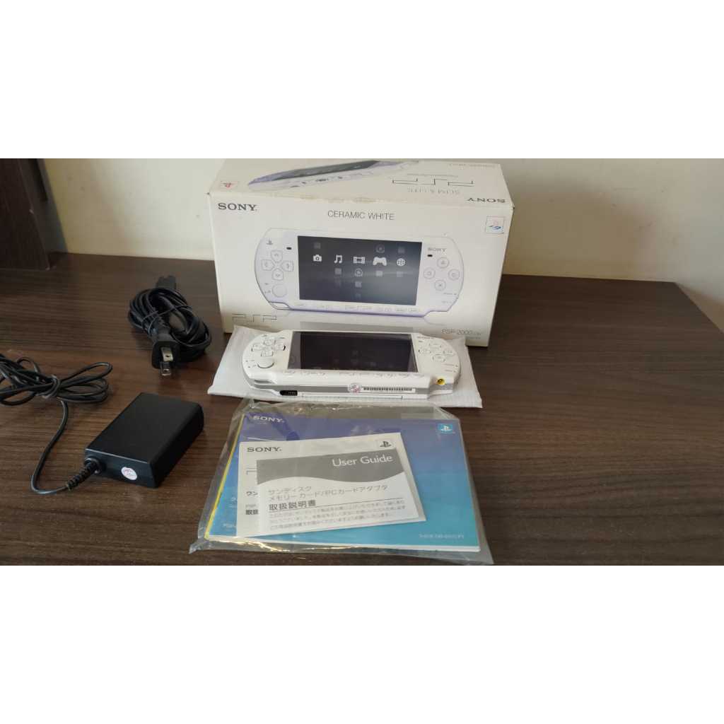 Psp Sony Original Original Console Kit Fonte Completo Raro Branco ...