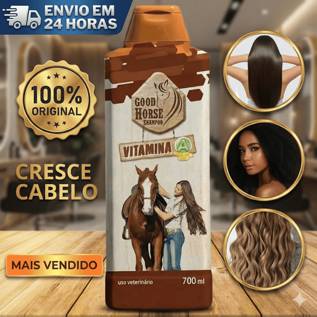 Shampoo de Cavalo Good Horse Com Vitamina A Para Crescer Cabelo Tiktok ...