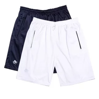 Kit / conjunto 2 bermudas Academia refletivo com zíper casual