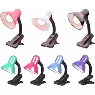 Luminária Abajur Articulável com Garra Presilha Bivolt