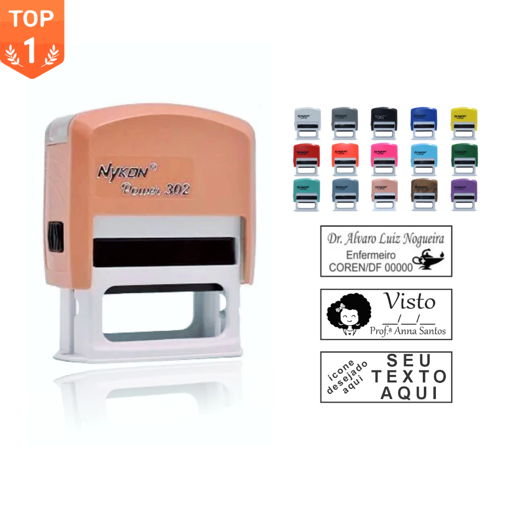 Carimbo Automático Personalizado Nykon 302 - Pool de Ofertas