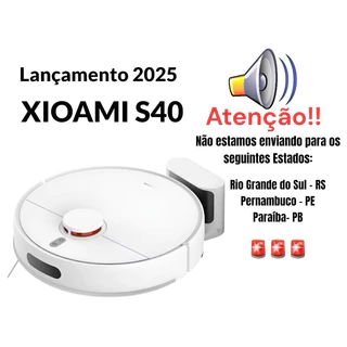 Robô Aspirador Xiaomi Vacuum S40 10.000 PA Laser LDS Bivolt Lacrado Lançamento 2025