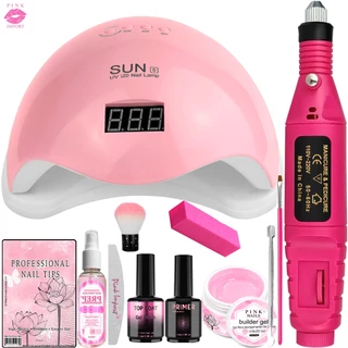 kit Unha Gel Completo Cabine Sun5 +  Lixadeira de Unhas Preparadores de Nail em Oferta na Shopee