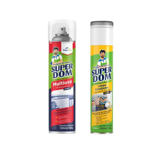 Kit Limpa Estofados + Limpador Multiuso 300ml Super Dom em Oferta na Shopee