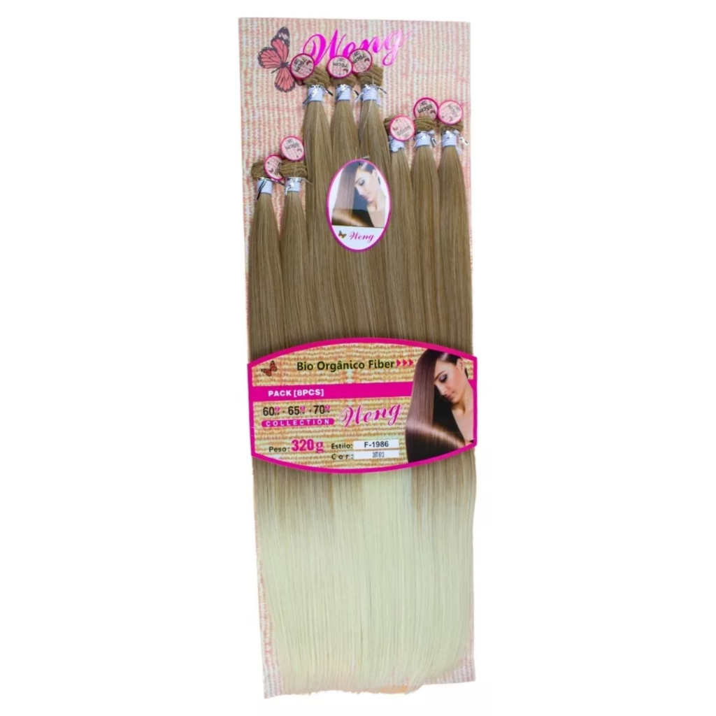 Cabelo Orgânico Liso 8 telas - 70cm 270 gramas - Best Premium