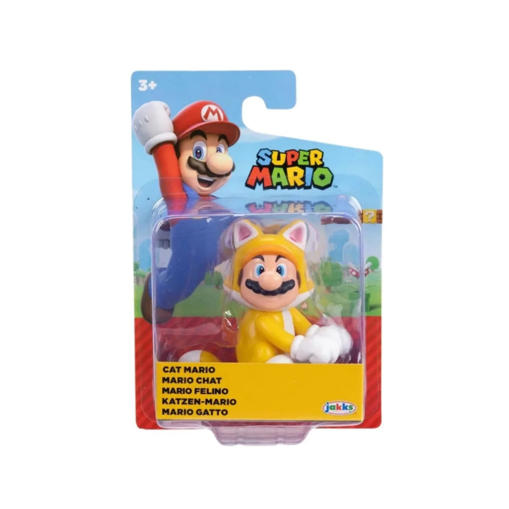 Super Mario Bros Boneco Cat Mario de 6cm Sunny | Shopee Brasil