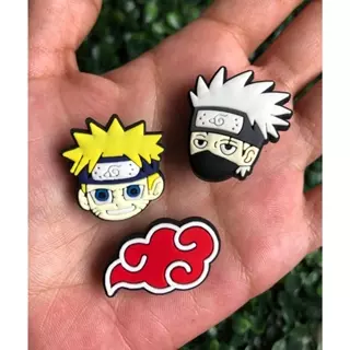 Pin Botton Charm para Babuche Croc Naruto - Kit c/3