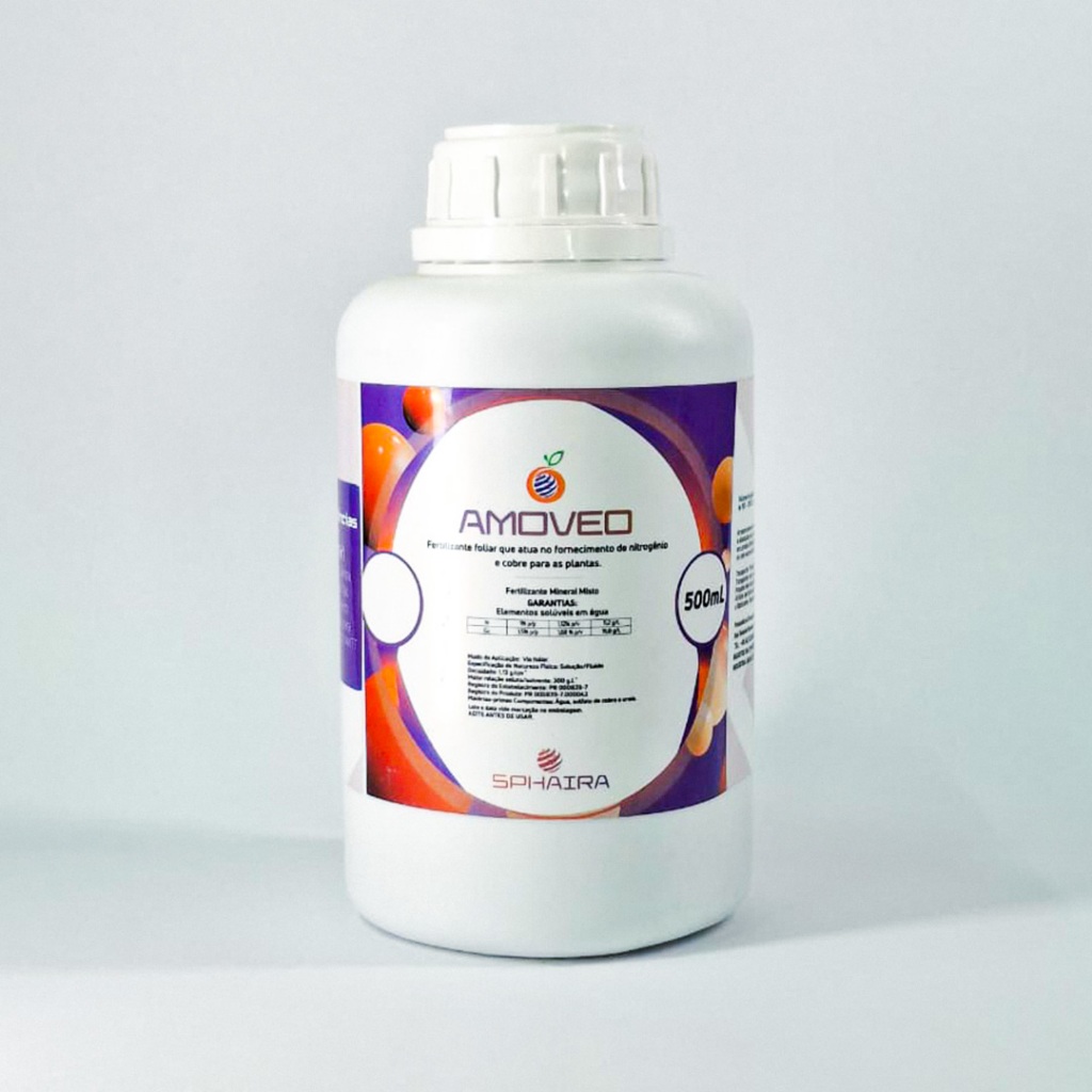 Amoveo - Fertilizante Foliar com Nitrogênio e Cobre | 500 mL | Shopee ...