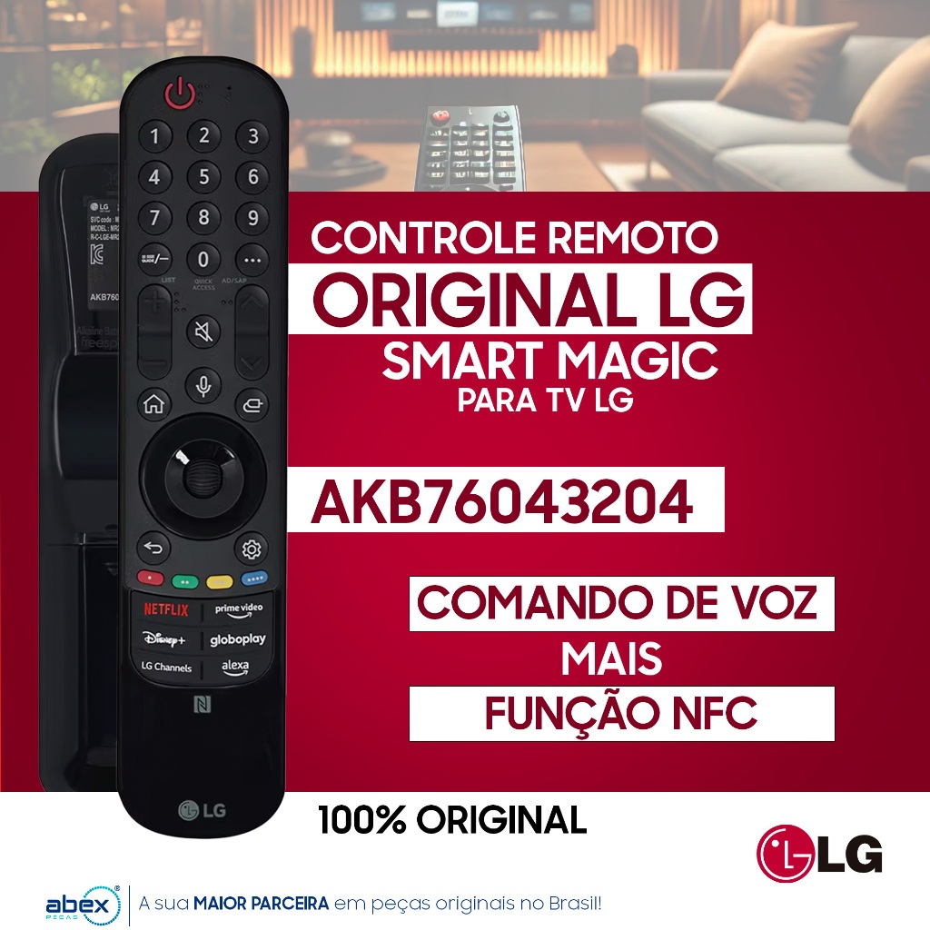Controle Smart Magic TV LG MR23GA 43UR7800 AKB76043204 Original ...