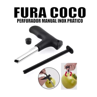 Furador De Coco Abridor Fácil De Usar Aço Várias Cores Sortidas Prático Furador De Coco Abridor Fácil De Usar Aço Várias Cores Sortidas Prático