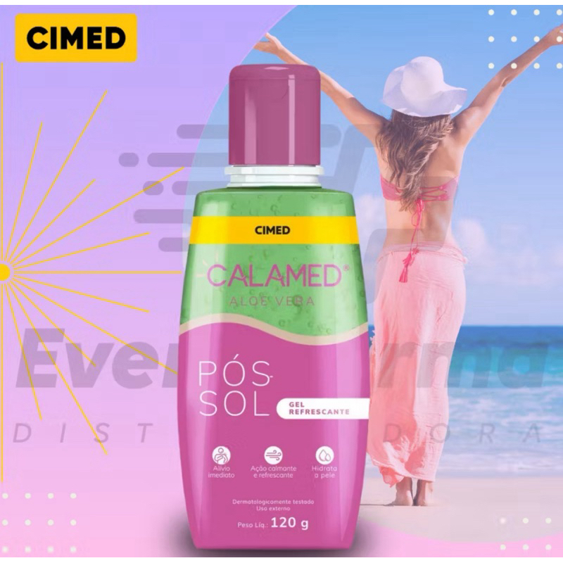 Calamed Gel pós sol com Aloe e Vera 120g | Shopee Brasil