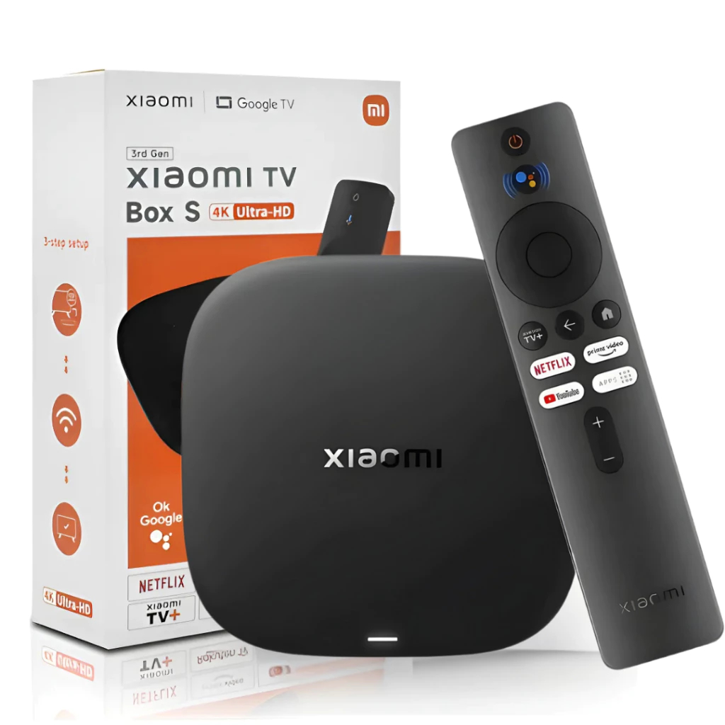 Xiaomi TV Box S 3ª Geração 4K Ultra HD Google TV Dolby Vision HDR10+ WiFi Controle por Voz