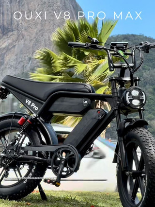 🚴🏻⚡️ Bicicleta Elétrica Ouxi V8 PRO MAX | 1000W | Duas Baterias ...