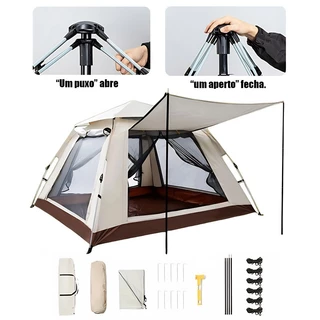Barraca Camping Auto-Armável Pop-up, A Prova D’água para 4-5 Pessoas, Portátil e Fácil Montagem em Oferta na Shopee