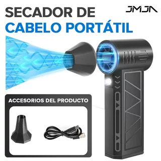JMJN Mini Ventilador Turbo Jet 130000RPM Elétrico Portátil 3 Modos Potente para Limpeza e Refrigeração