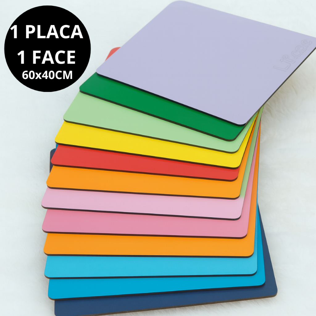 Placa MDF Colorido 60x40cm 1 Face 3mm Corte a Laser a Laser | Shopee Brasil