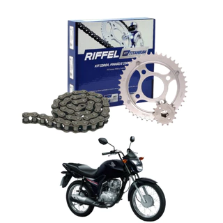 Kit Relação Tração Transmissão Fan Cg Titan 125 83 84 85 86 87 88 89 90 91 92 A 99 Original Riffel em Oferta na Shopee
