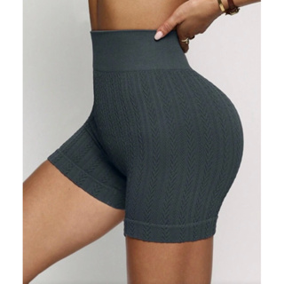 Short Esportivos Femininos de Cintura Alta com Controle de Barriga e Levantamento de Bumbum, Shorts de Ciclista