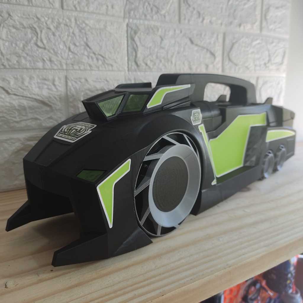 Hot Wheels Acceleracers Sweeper miniatura impresso em 3D