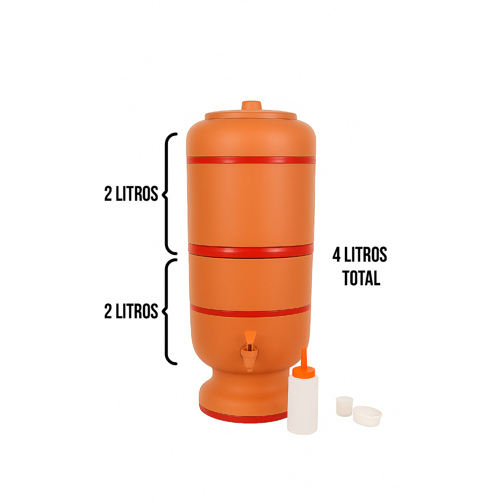 FILTRO DE BARRO 4L FILTRO ARTESANAL SANTO ANTONIO BEBEDOURO | Shopee Brasil