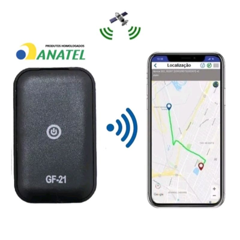 Rastreador GPS com Função Escuta profissional Homologado Anatel GF21 ...