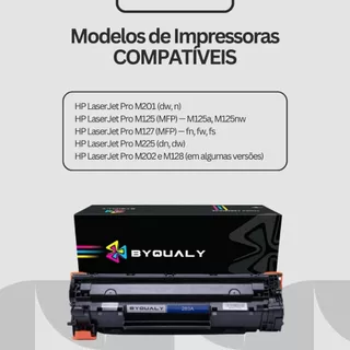 Toner Compatível HP 83A 283A CF283A Preto 1.5000 Páginas Para HP LaserJet Pro M125, M127 M201 M225