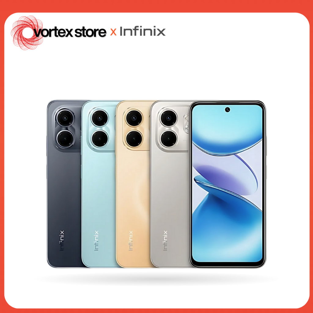 Infinix Smart 10 4.5G - Infinix Smart 9 4G, 128GB/4GB, Processador Mediatek Hélio G81, Bateria 5000mAh, Versão Global