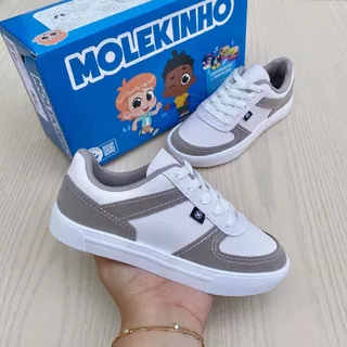 Tênis Sapato Infantil Menino Molekinho Rústico Confortável Casual Lançamento Escola Passeio em Oferta na Shopee