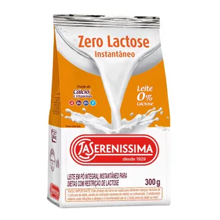 Leite em Pó Integral Zero Lactose 300g - La Serenissima em Oferta na Shopee