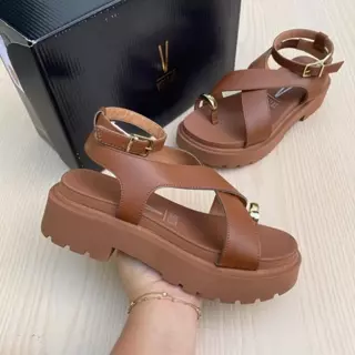 Sandália Papete Tratorada Feminina Vizzano Anel Dedo Confortável Estilo em Oferta na Shopee