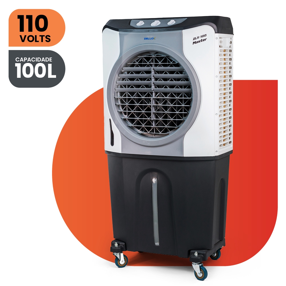 Climatizador Portátil De Ar Frio 4 em 1 Zellox ZLX-100 Master 110V