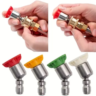 Kit 4 Bicos Rotativos Lavadora De Alta Pressão Engate Rápido