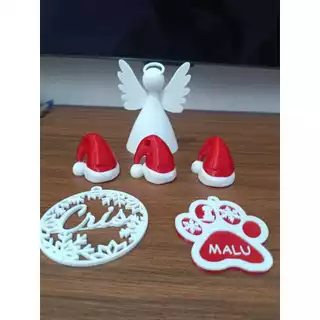 🎄✨Kit de Enfeites Natalinos Personalizados em 3D – Vários Modelos! ✨🎄