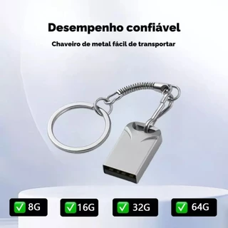 Mini Pendrive Original Modelo Chaveiro Metal Usb 8G 16G 32G 64G