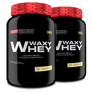 Kit 2x Whey Protein Waxy Whey Pote 2kg - Suplemento Para Ganho de Massa Muscular - Bodybuilders